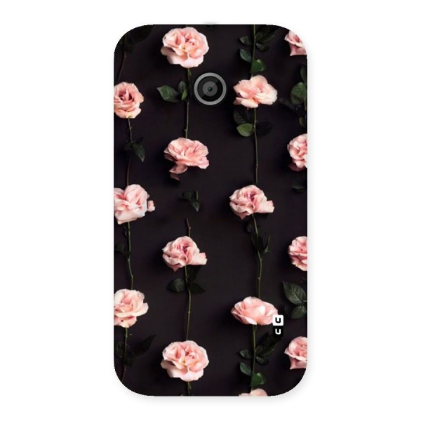 Pink Roses Back Case for Moto E