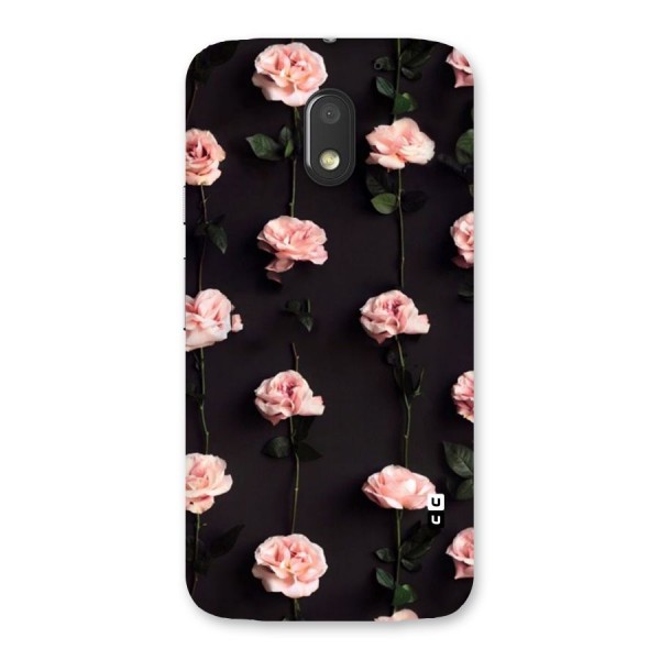 Pink Roses Back Case for Moto E3 Power