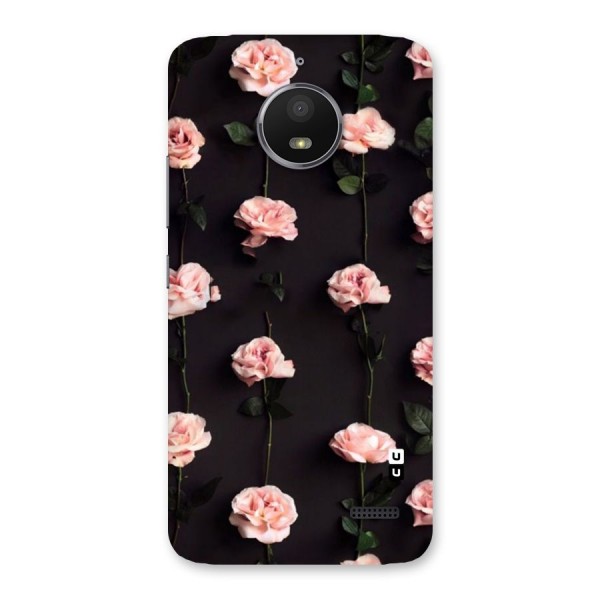 Pink Roses Back Case for Moto E4