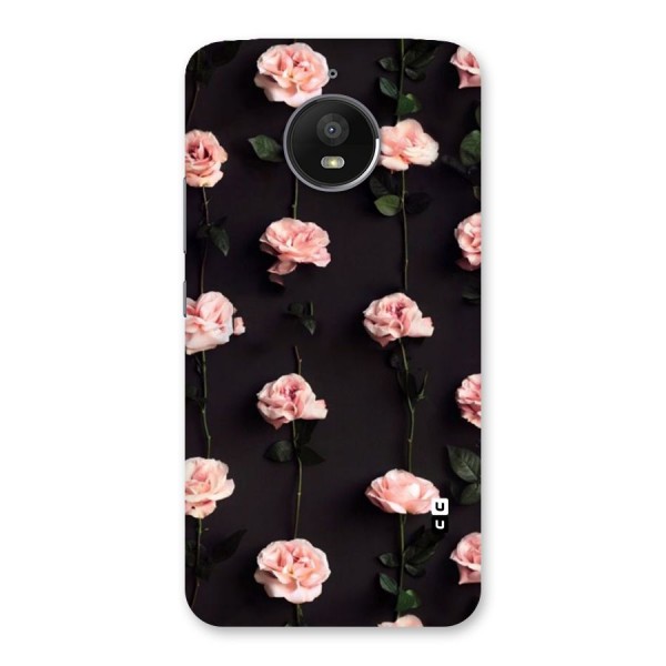 Pink Roses Back Case for Moto E4 Plus