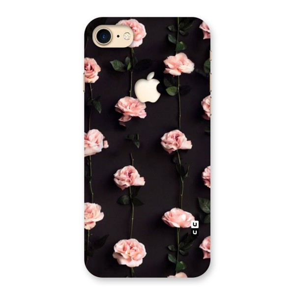 Pink Roses Back Case for iPhone 7 Apple Cut