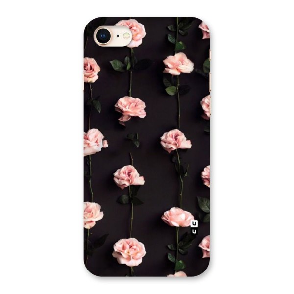 Pink Roses Back Case for iPhone 8