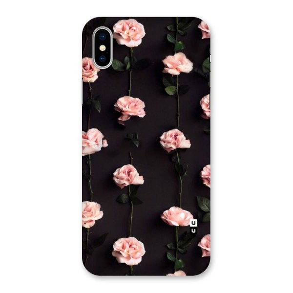 Pink Roses Back Case for iPhone X