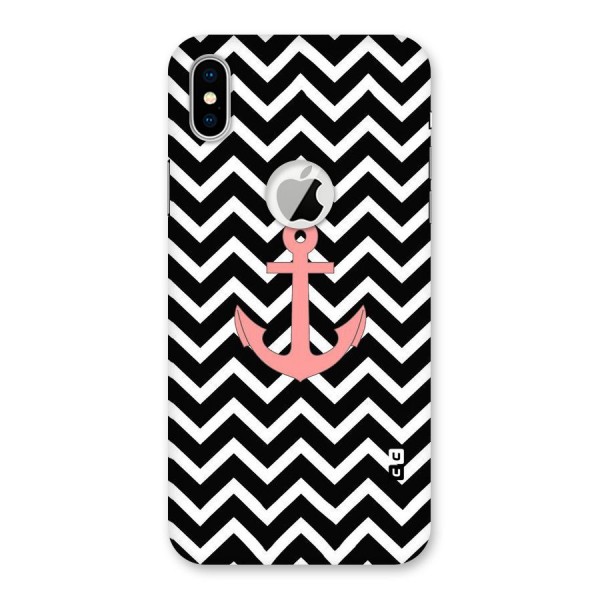 Pink Sailor Back Case for iPhone XS Logo Cut