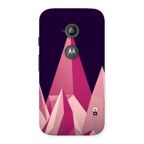 Pink Sharp Back Case for Moto E 2nd Gen