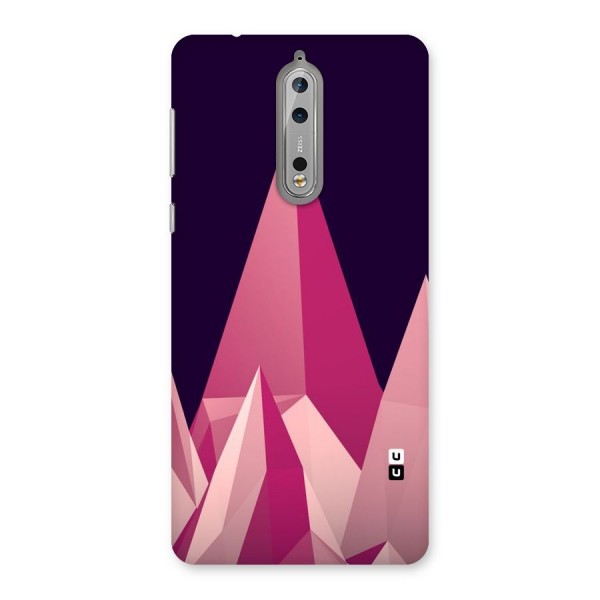 Pink Sharp Back Case for Nokia 8