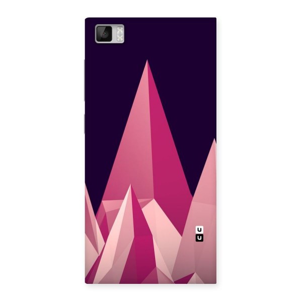 Pink Sharp Back Case for Xiaomi Mi3