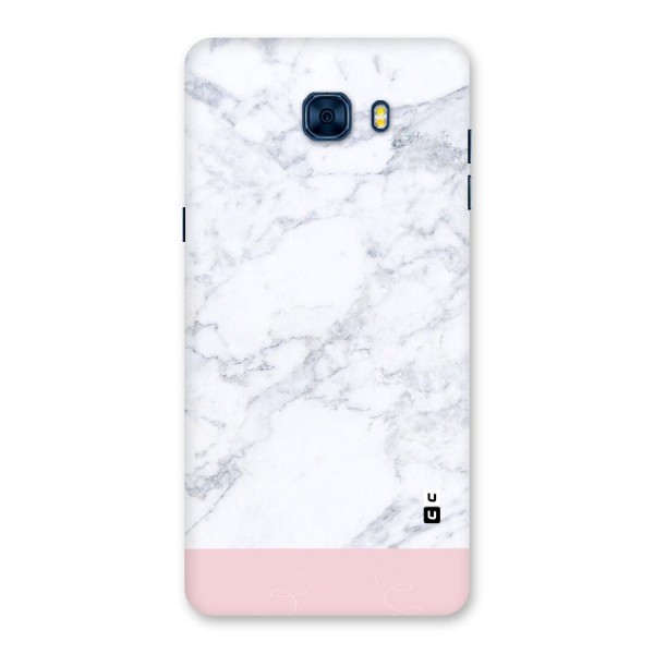 Pink White Merge Marble Back Case for Galaxy C7 Pro