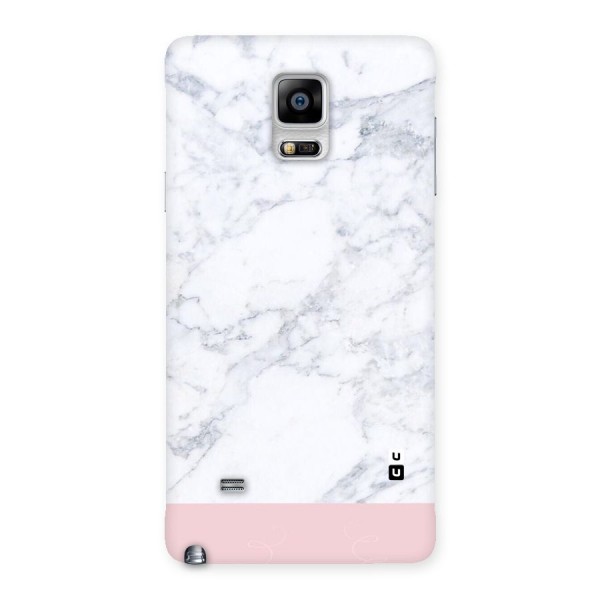 Pink White Merge Marble Back Case for Galaxy Note 4