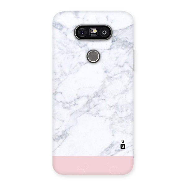 Pink White Merge Marble Back Case for LG G5