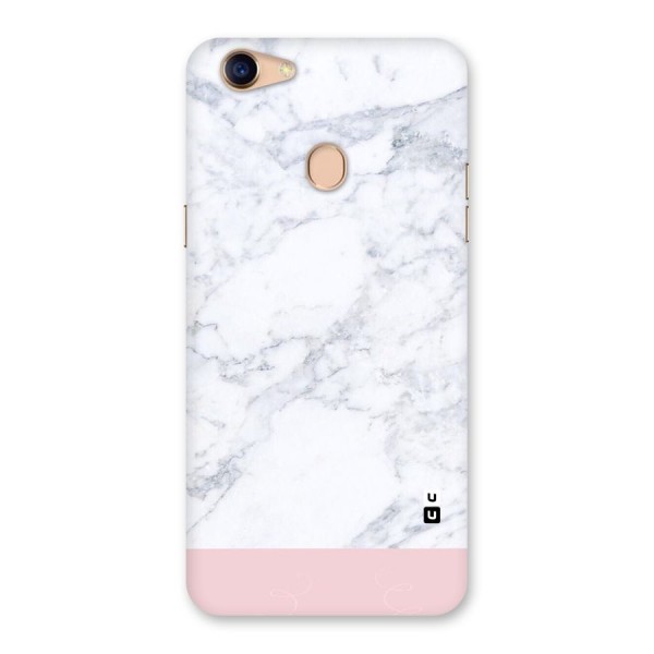 Pink White Merge Marble Back Case for Oppo F5