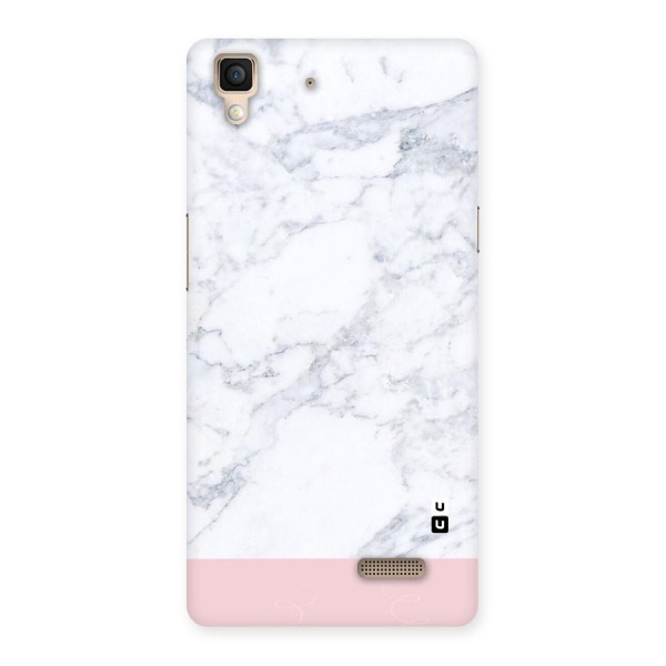 Pink White Merge Marble Back Case for Oppo R7