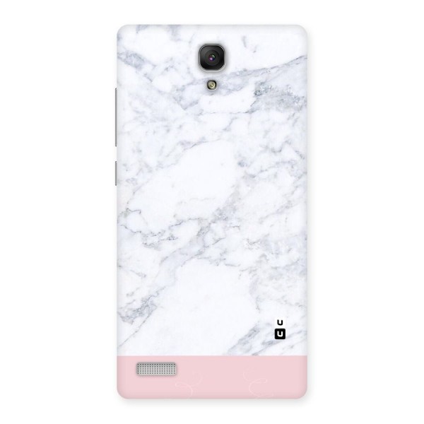 Pink White Merge Marble Back Case for Redmi Note