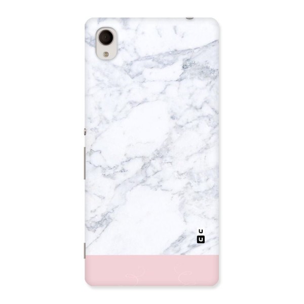 Pink White Merge Marble Back Case for Sony Xperia M4