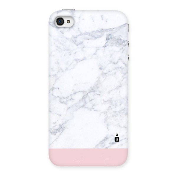 Pink White Merge Marble Back Case for iPhone 4 4s