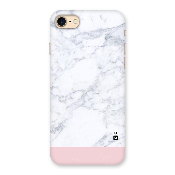 Pink White Merge Marble Back Case for iPhone 7