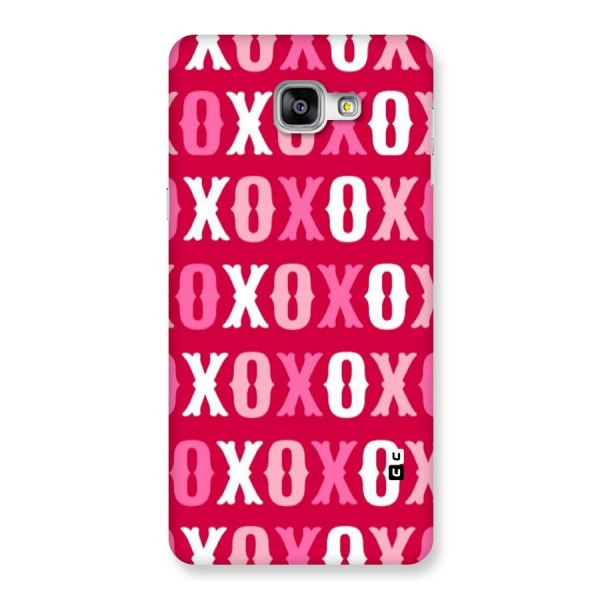 Pink White Xoxo Back Case for Galaxy A9