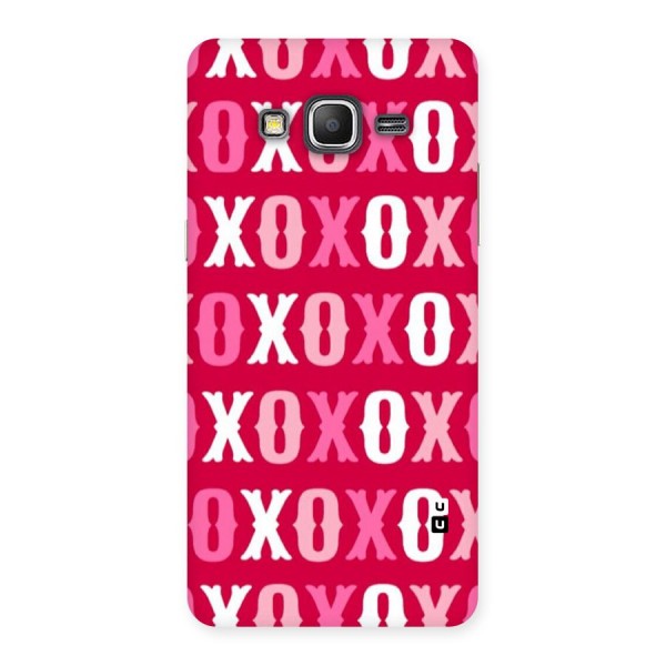 Pink White Xoxo Back Case for Galaxy Grand Prime