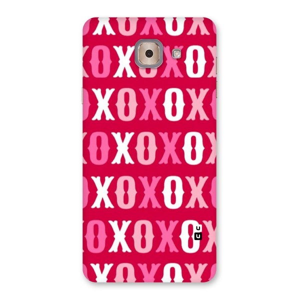 Pink White Xoxo Back Case for Galaxy J7 Max