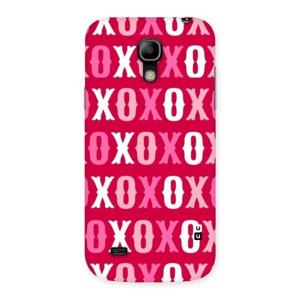 Pink White Xoxo Back Case for Galaxy S4 Mini