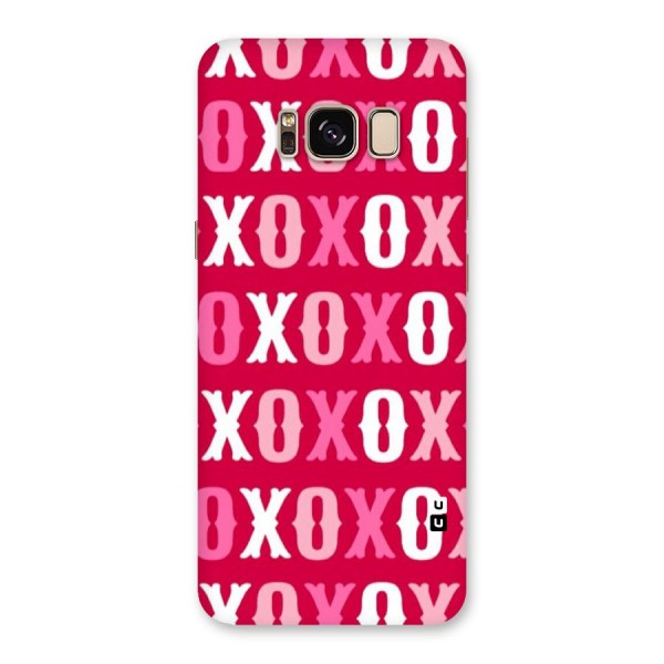 Pink White Xoxo Back Case for Galaxy S8