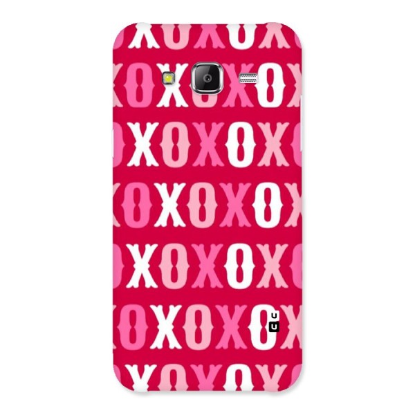 Pink White Xoxo Back Case for Samsung Galaxy J5