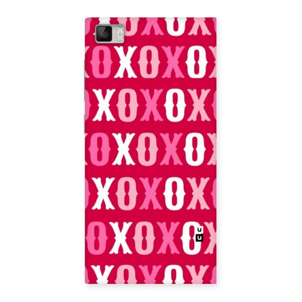 Pink White Xoxo Back Case for Xiaomi Mi3