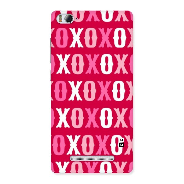 Pink White Xoxo Back Case for Xiaomi Mi4i