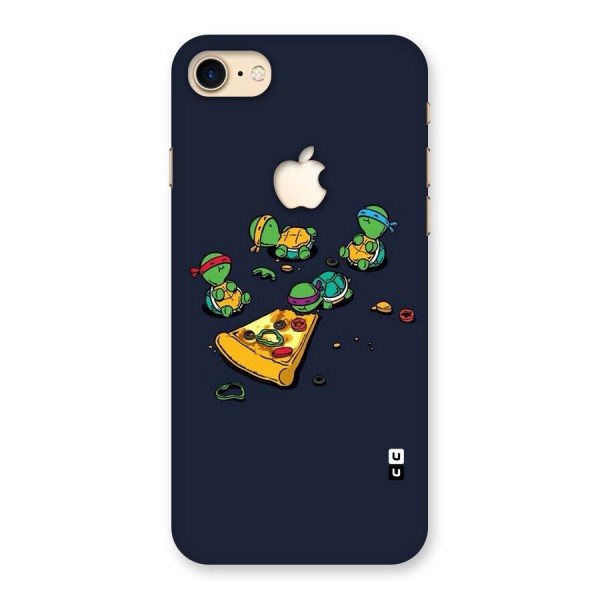 Pizza Overload Back Case for iPhone 7 Apple Cut