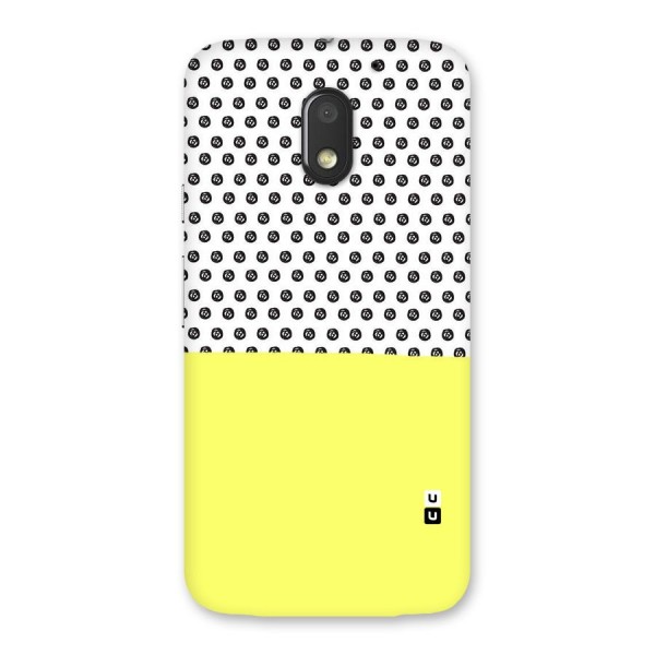 Plain and Pattern Back Case for Moto E3 Power