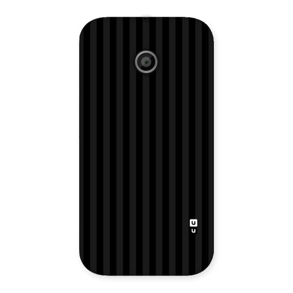 Pleasing Dark Stripes Back Case for Moto E