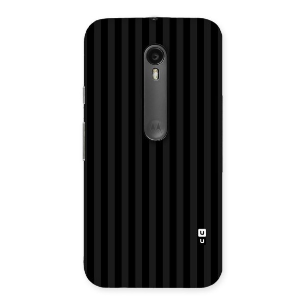 Pleasing Dark Stripes Back Case for Moto G3