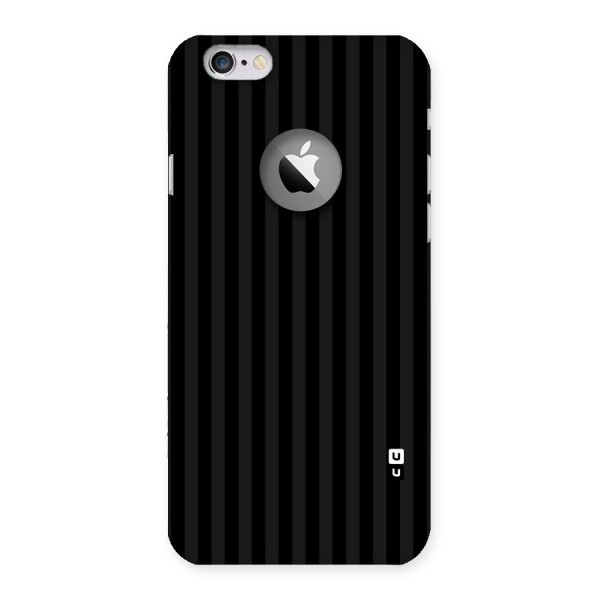 Pleasing Dark Stripes Back Case for iPhone 6 Logo Cut