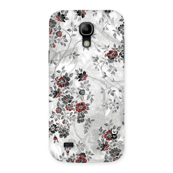 Pleasing Grey Floral Back Case for Galaxy S4 Mini