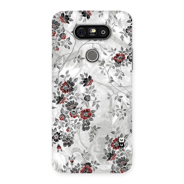 Pleasing Grey Floral Back Case for LG G5