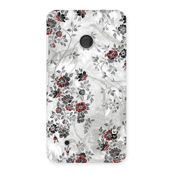 Pleasing Grey Floral Back Case for Lumia 530