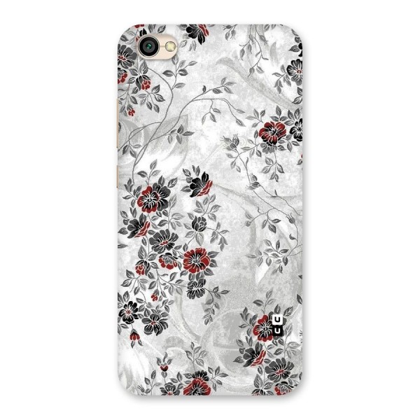 Pleasing Grey Floral Back Case for Redmi Y1 Lite