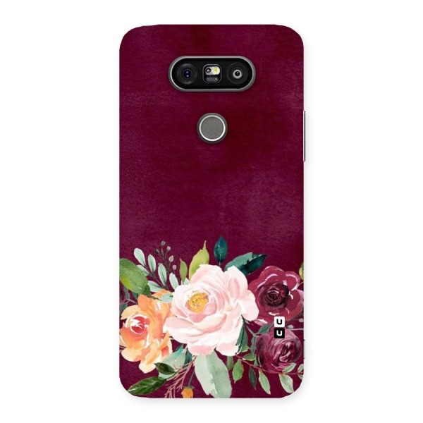 Plum Floral Design Back Case for LG G5