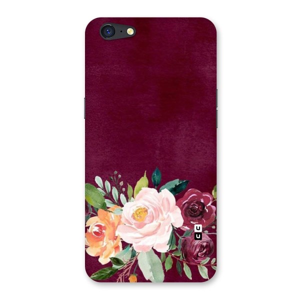 Plum Floral Design Back Case for Oppo A71