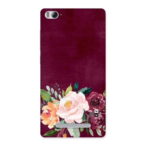 Plum Floral Design Back Case for Xiaomi Mi4i