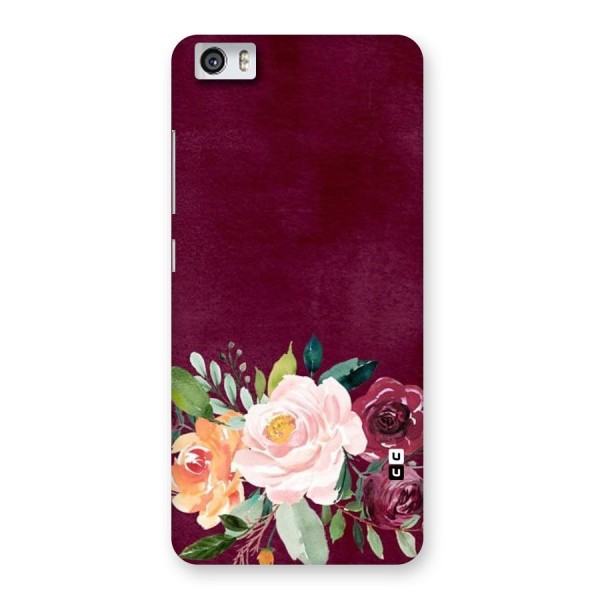 Plum Floral Design Back Case for Xiaomi Redmi Mi5