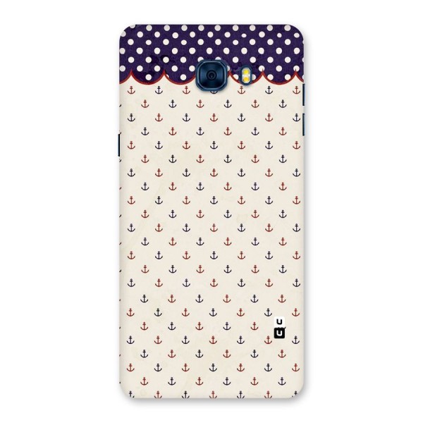 Polka Anchor Back Case for Galaxy C7 Pro