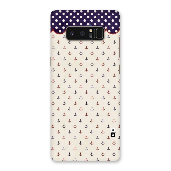 Polka Anchor Back Case for Galaxy Note 8