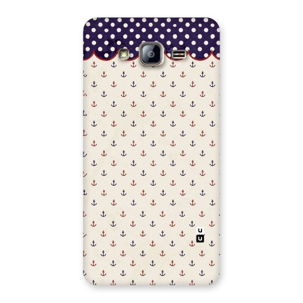 Polka Anchor Back Case for Galaxy On5