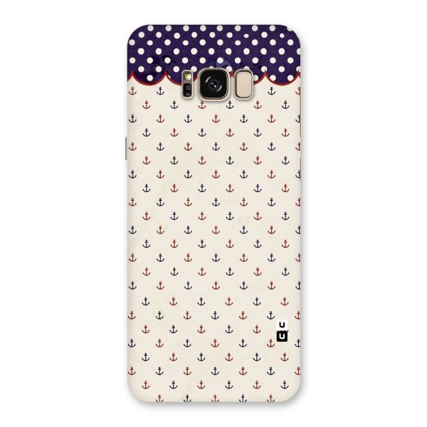 Polka Anchor Back Case for Galaxy S8 Plus