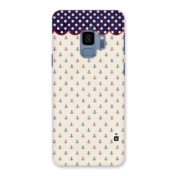 Polka Anchor Back Case for Galaxy S9