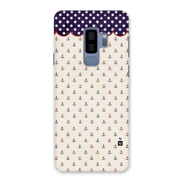 Polka Anchor Back Case for Galaxy S9 Plus