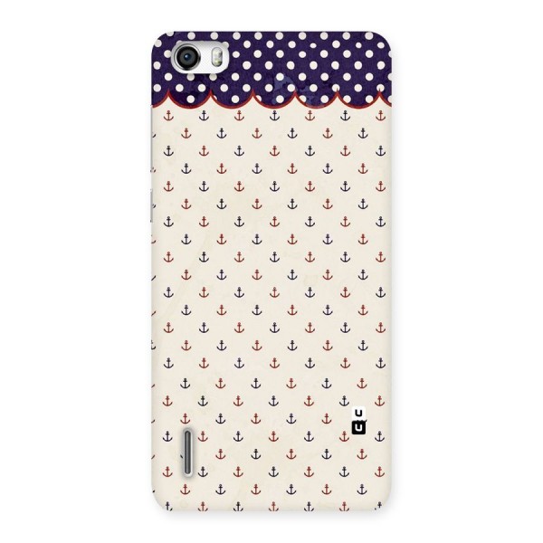 Polka Anchor Back Case for Honor 6