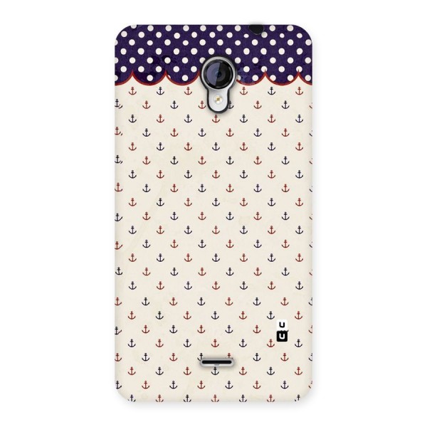 Polka Anchor Back Case for Micromax Unite 2 A106