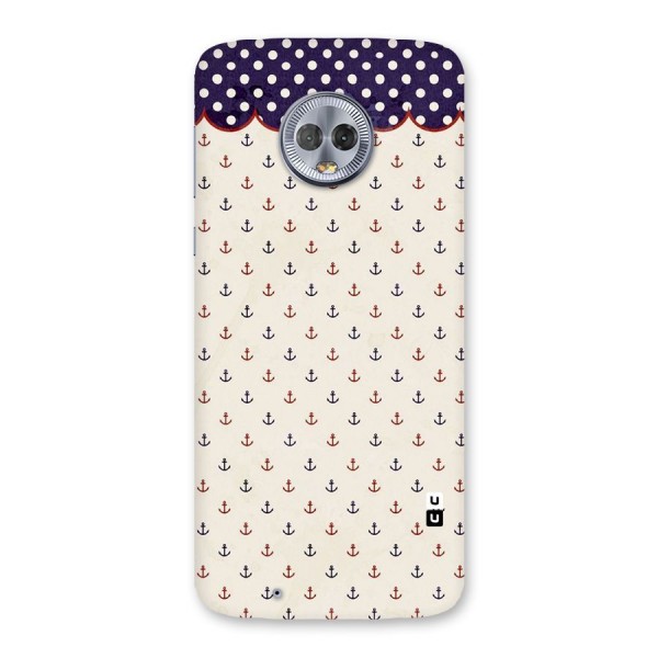 Polka Anchor Back Case for Moto G6